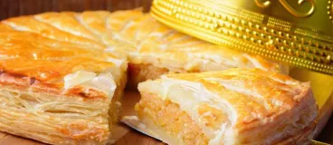 Une galette des rois aux pommes