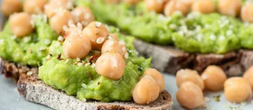 Tartines avocat / pois chiches