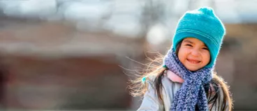 Un enfant bien protégé du froid