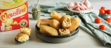 Des croquetas base de purée Mousline