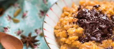 Recette risotto chocolat noisettes