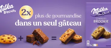 Avec Milka Brookie, pourquoi choisir ? Une addition d’un cookie + brownie = brookie