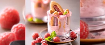 Mousse de framboises et Barquette de Lulu®