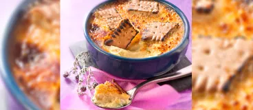 Flan au thym avec Véritable Petit Beurre® de LU