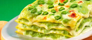 Lasagnes aux légumes verts de printemps aux herbes avec Philadelphia ®