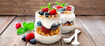 Verrines aux fruits rouges et au biscuit petit beurre LU®