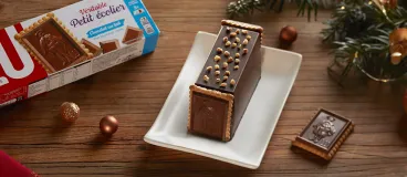Bûche de Noël facile au Petit Écolier