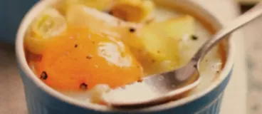 Oeuf cocotte au poireau