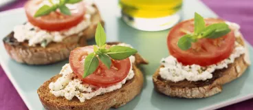 Tartines de chèvre chaud