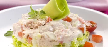 Tartare de crabe aux légumes
