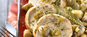 Rôti de veau aux champignons