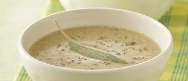 Velouté de champignons à la sauge