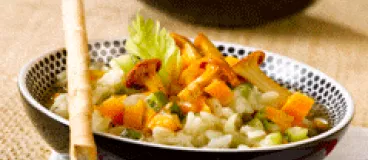 Risotto au poulet, légumes et champignons avec Knorr®