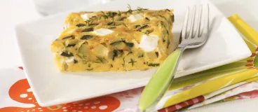 Clafoutis aux courgettes et chèvre frais 