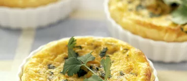 Quiche au potiron et à la coriandre