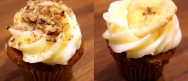 Cupcakes banane et beurre demi-sel