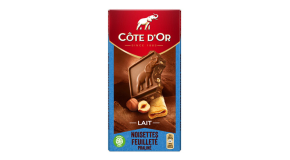 Chocolat côte d’Or Lait Noisettes Feuilleté Praliné