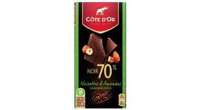 70% noisettes et amandes caramélisées