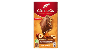 Côte d'Or Ultra gourmand Lait, noisettes, caramel & riz croustillant 