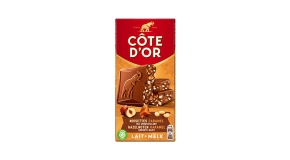 Côte d'Or Ultra gourmand Lait, noisettes, caramel & riz croustillant