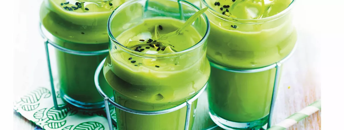 Velouté frais d’avocats aux deux citrons Velouté frais d’avocats aux deux citrons