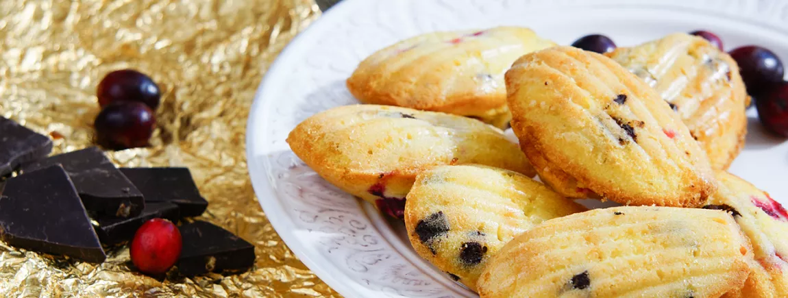 Madeleine à la vanille et aux pépites de chocolat avec Maizena ® Madeleine à la vanille et aux pépites de chocolat avec Maizena®