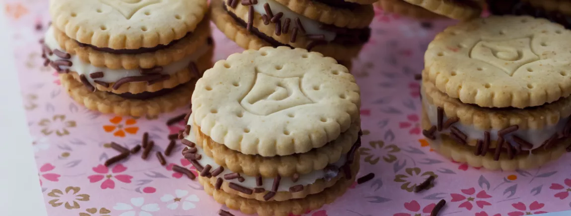 Whoopies au chocolat blanc avec Prince®