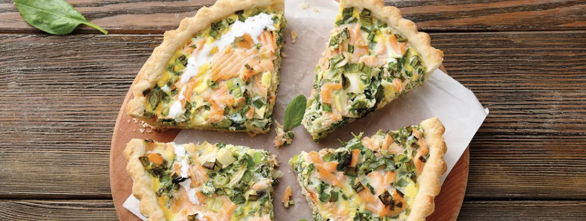 Quiche au saumon et poireaux avec Maïzena ® Quiche au saumon et poireaux avec Maïzena®