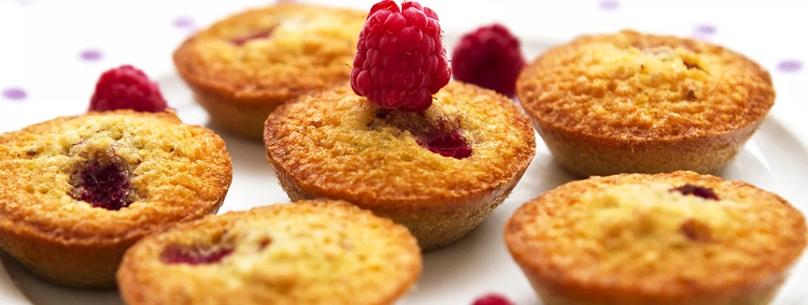 Financiers à la framboise