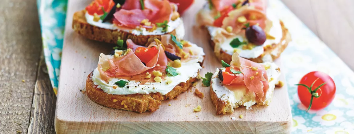 Bruschetta grillée à la tomate