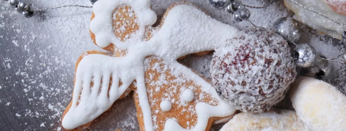Sablés en forme d'ange pour les fêtes Un biscuit en forme d’ange