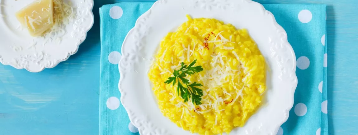 Une recette de risotto au safran