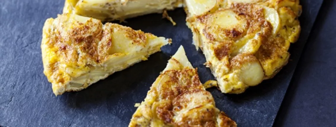 Tortilla à la moutarde de Dijon Une tortilla espagnole avec la moutarde de Dijon Amora®