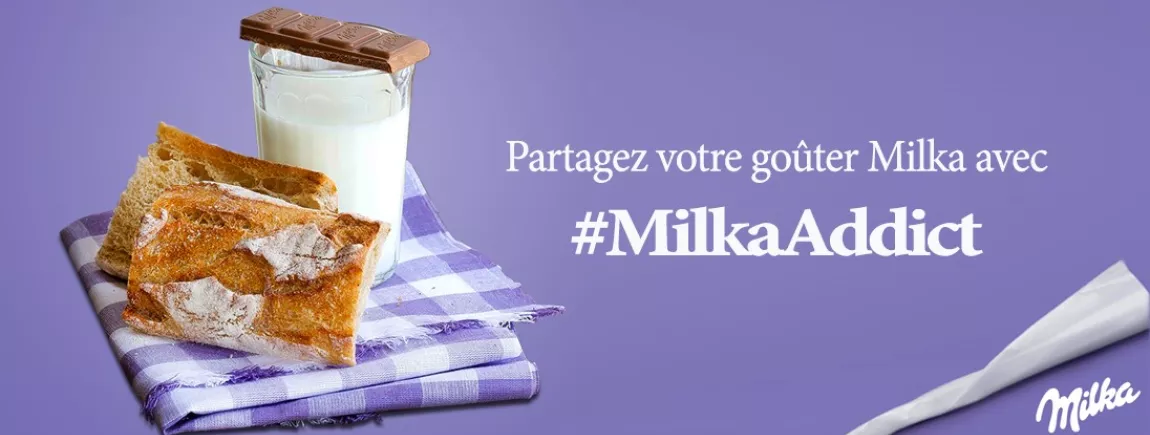Partagez votre goûter Milka avec #MilkaAddict