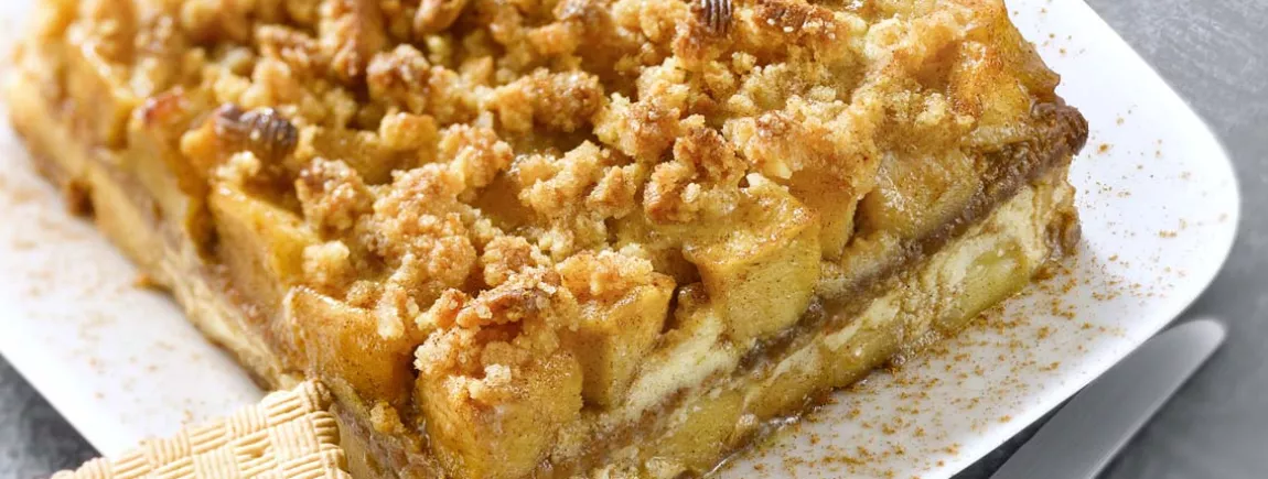 Mille-feuille gratiné de pommes à la cannelle et biscuits Thé® de LU