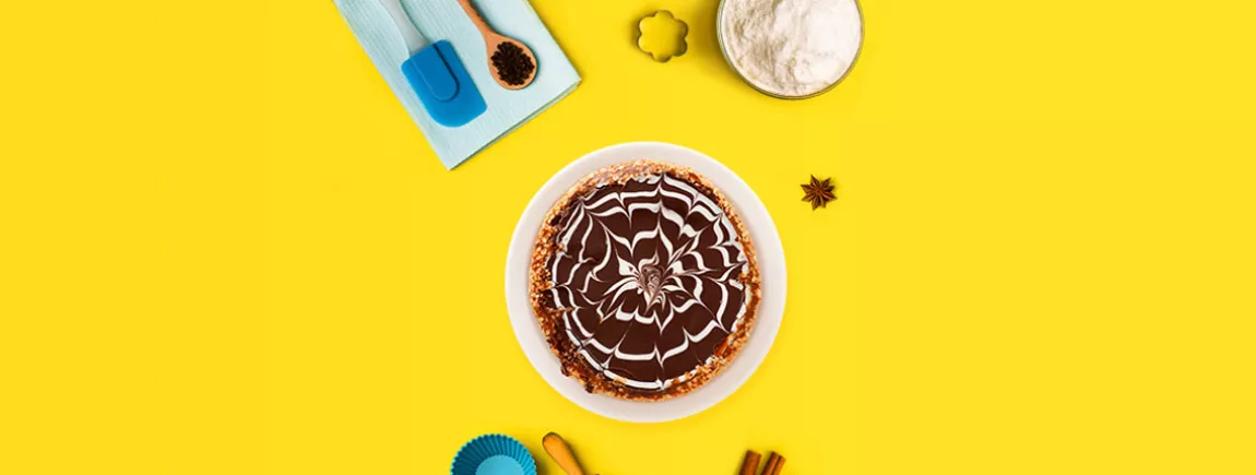 gâteau glaçage marbré pour la famille