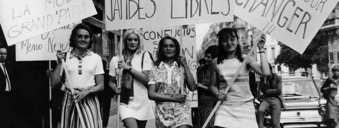 Photo d’époque de femmes militantes