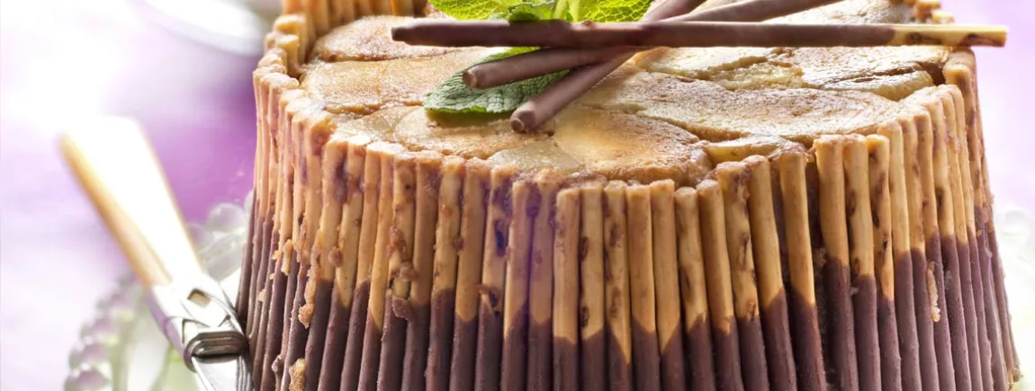 Charlotte Mikado ® Daim aux pommes caramélisées Charlotte Mikado® Daim aux pommes caramélisées