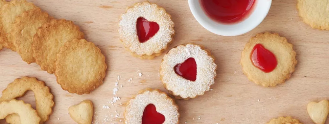 Des biscuits sablés à la framboise