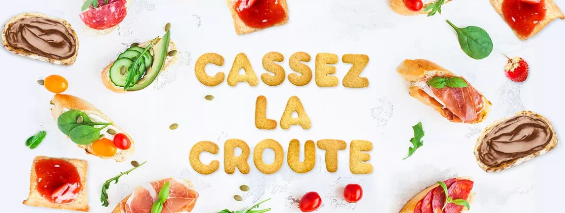 tranches de pains et bruschetta pour un casse-croute