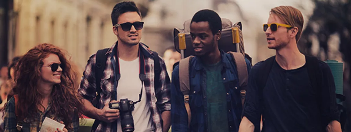 Les + de Rexona Groupe de jeunes en voyage