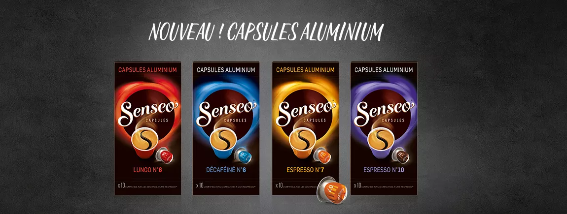 Des paquets de capsules aluminium Senseo®