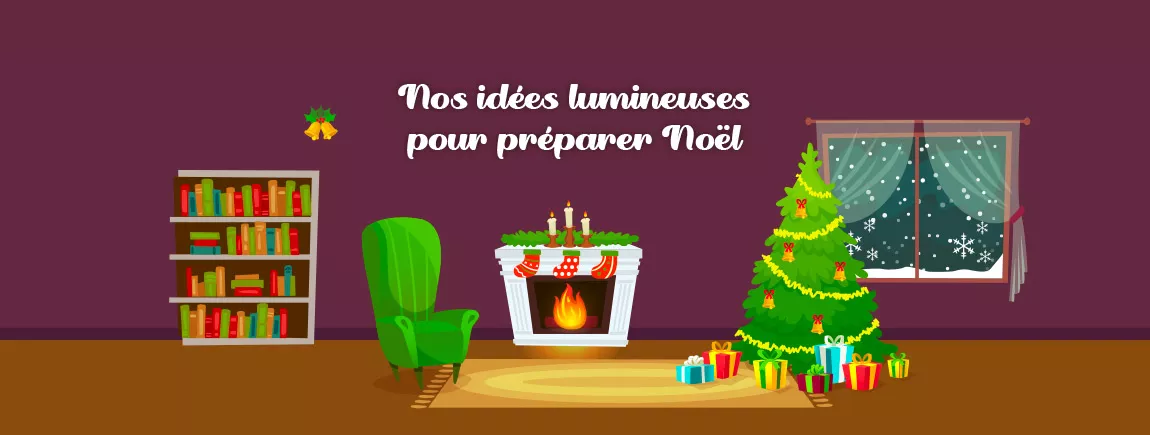 Un salon décoré pour Noël