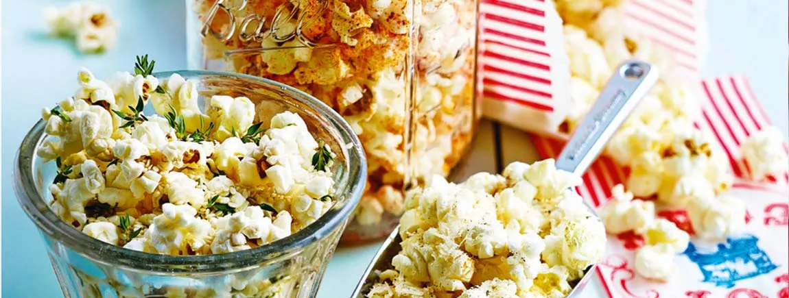 Trio de pop-corn maison Pop-corn aux trois saveurs