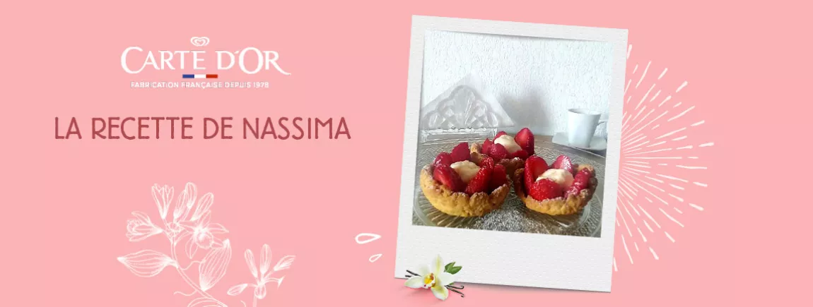 Tartelettes glacées aux fraises et vanille tartelettes glacée