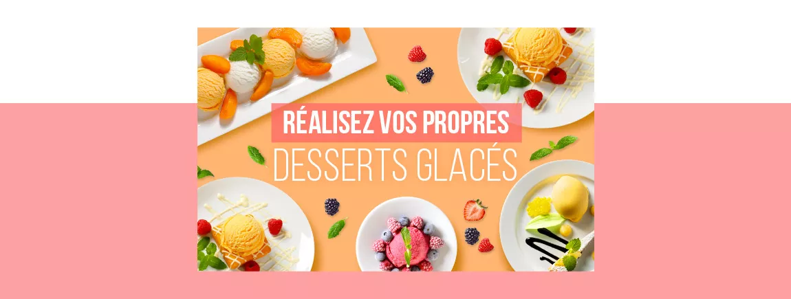 des glaces pour l'été