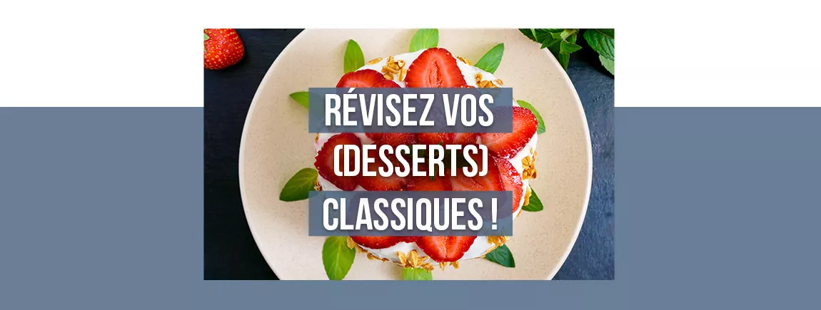 Un dessert à la fraise