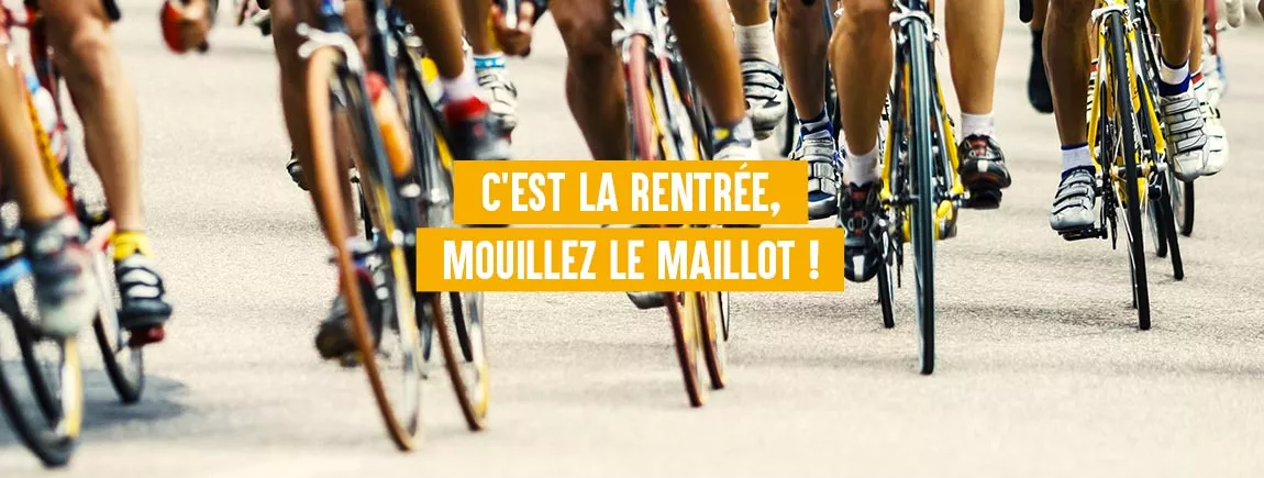 Un peloton de cyclistes 