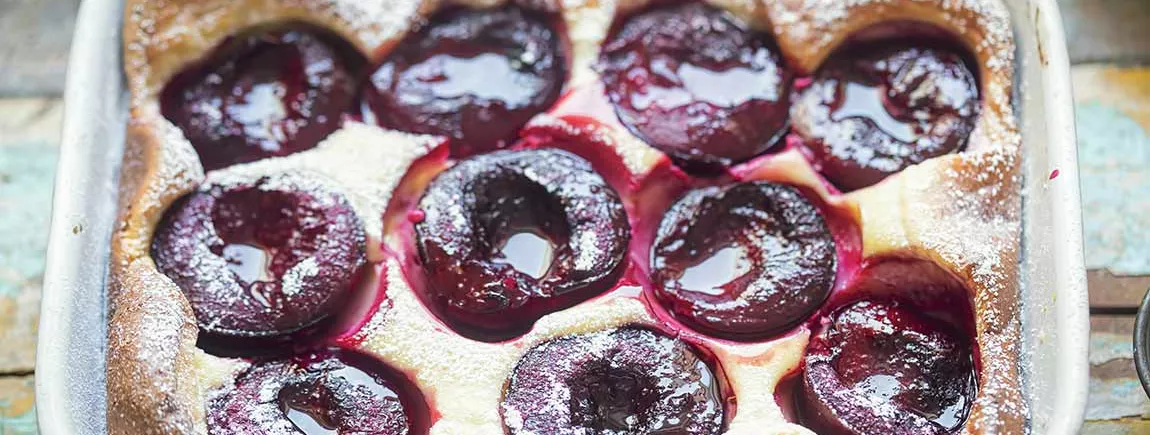 Clafoutis aux prunes en sirop Clafoutis aux prunes en sirop