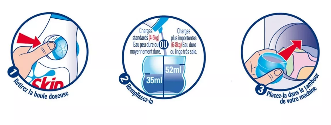 Conseils d'utilisation de la lessive concentrée Skip Ultimate Lessive concentrée Skip Ultimate